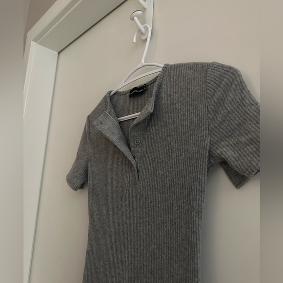 pretty little thing- grey mini dress - Picture 2 of 3